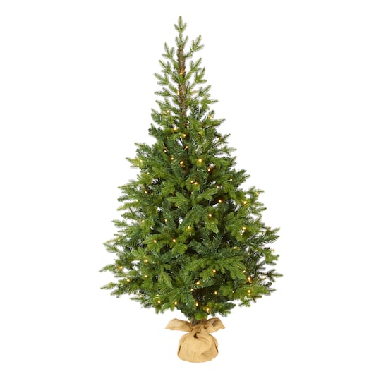 5ft. Pre-Lit Fraser Fir Artificial Christmas Tree, Clear LED Lights